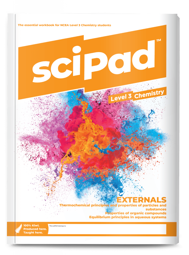 NCEA Chemistry Levels 1, 2 & 3 Workbooks, Study & Revision Guides | sciPAD